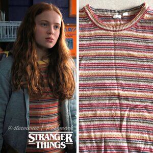 GAP Striped Merino Wool Blend Sweater ASO Max Mayfield